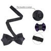 INSPIRE CHIC Men's Adjustable Striped Bow Tie - 3 of 4