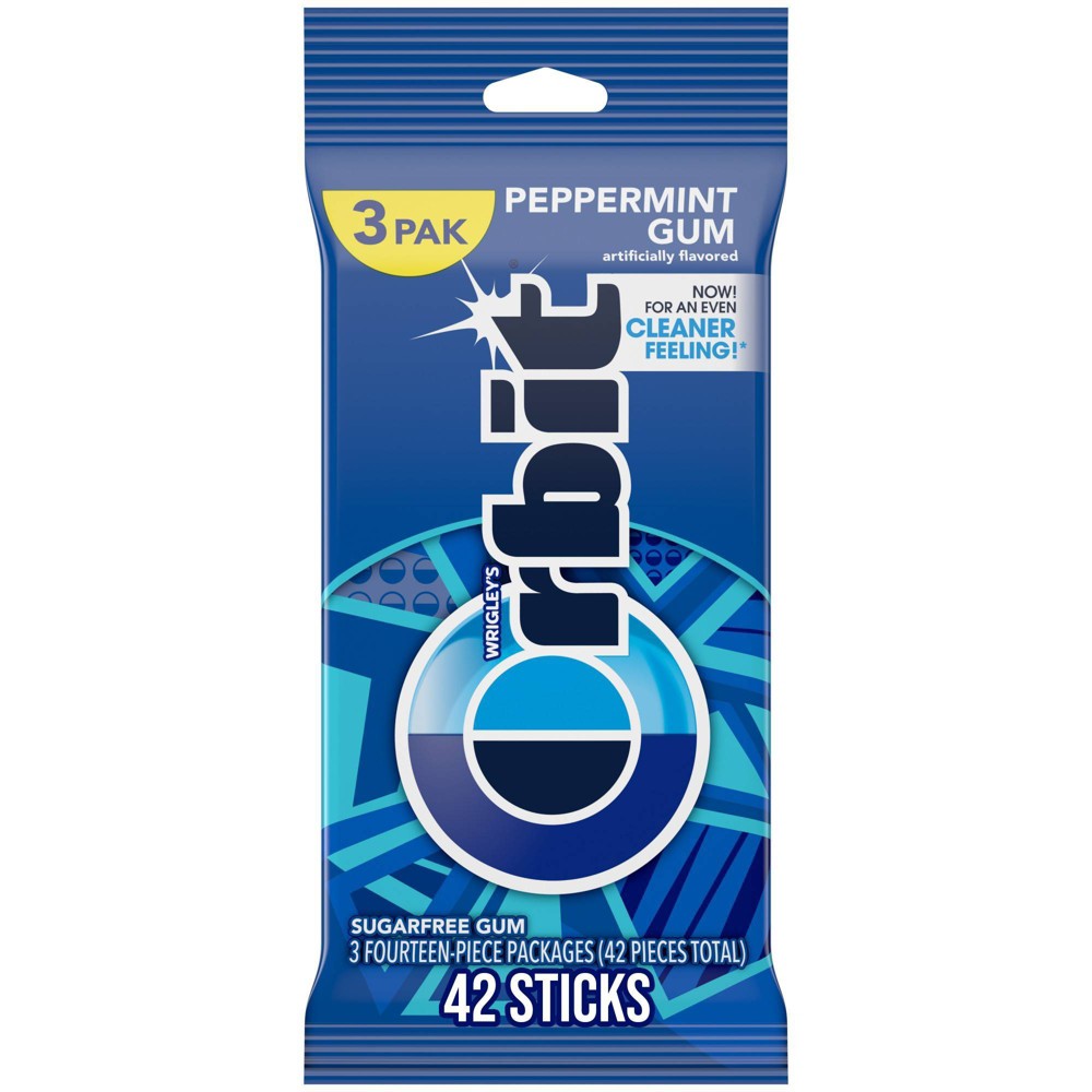 UPC 022000155863 product image for Orbit Sugar-Free Peppermint Gum - 14ct/3pk | upcitemdb.com