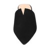 Allegra K Women's Pointed Toe Loafers V Shape Flat Slides Mules - 2 of 4