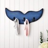 Okuna Outpost Whale Tail Wall Hook For Nursery, Coat Rack With 3