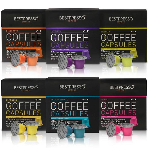 Bestpresso Coffee For Nespresso Original Machine 120 Pods