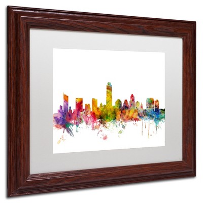 Trademark Fine Art-Michael Tompsett 'Austin Texas Skyline' Canvas Art
