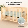 KeaBabies Isla Waterproof Crib Sheets for Boys, Girls, 2pk Baby Fitted Crib Sheet, Waterproof Crib Mattress Protector Sheets - 2 of 4