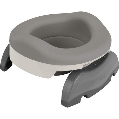 White and Gray Portable Potty with Reusable Liners