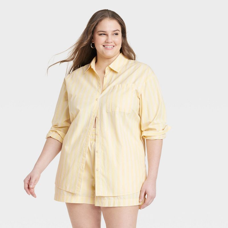 Women's Long Sleeve Button-Down Shirt - A New Day™, 1 of 11