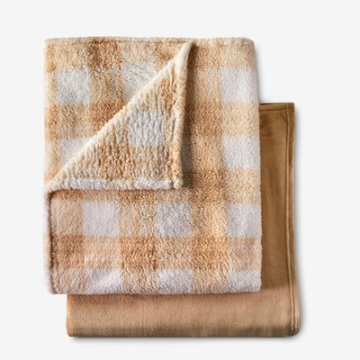BrylaneHome Fleece Blanket + Free Throw
