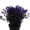 Unique Bargains Artificial Plants Bellflower Decorative Pot Plastic 3.74"x3.74"x10.63" 1 Pc - 4 of 4
