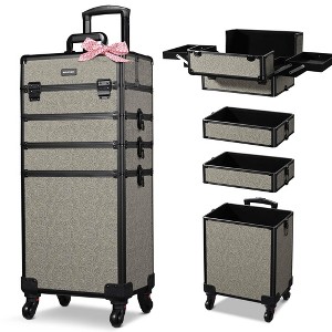 Byootique 4in1 Rolling Makeup Train Case Cosmetic Organizer Rococo - 1 of 4