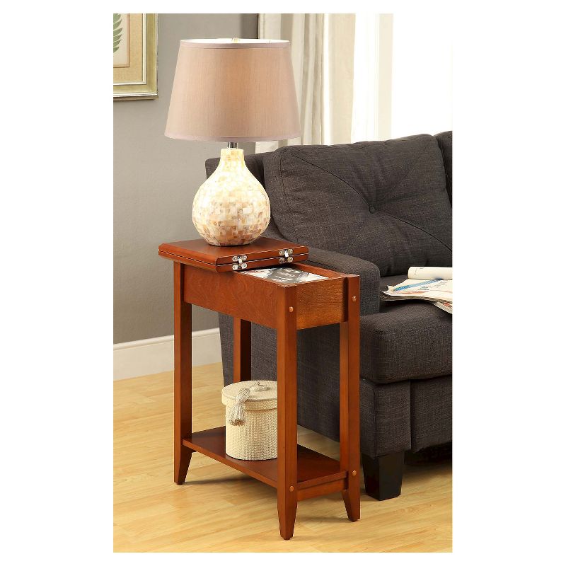 Breighton Home Harper End Table with Flip Top Storage and Lower Shelf, 5 of 6