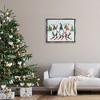 Stupell Industries Gnome Trio Skiing Black Floater Framed Canvas Wall Art - 2 of 4