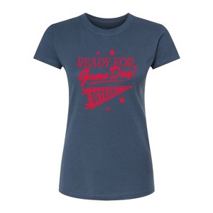 Women's - Instant Message - Ready For Game Day Fitted Graphic T-Shirt - 1 of 3