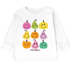 The Juniper Shop SmileyWorld Bright Pumpkins Chart Toddler Long Sleeve Tee - 1 of 4