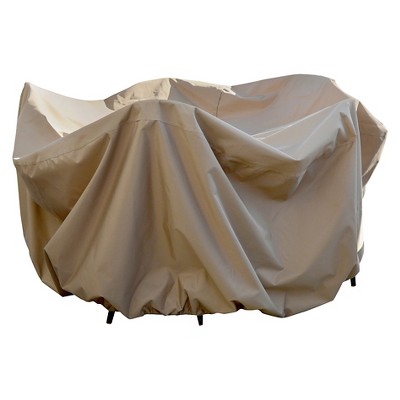 Island Umbrella All-Weather Protective Cover for 48" Round Table And Chairs With Umbrella Hole