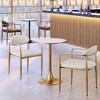 Zuo Bite Bistro Table Beige And Gold - 2 of 4