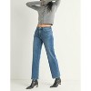 Women's Stretchy Straight Jean - JUST BLACK DENIM - 2 of 4