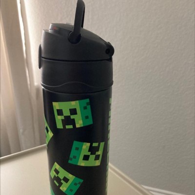 Thermos Minecraft 16oz Funtainer Water Bottle Black Target