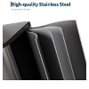 Double compartment kitchen trash can, rectangular trash can with removable inner bucket, suitable for restaurants and hotels - 3 of 4