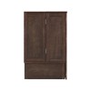 Keloyid Haimyy Solid Wood Frame Queen Murphy Bed Chest with Built-in Charger and Strong Drawer - 4 of 4
