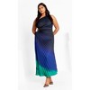 CITY CHIC | Women's Plus Size  Aliza Print Maxi Dress - peacock - 18W - 2 of 4