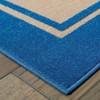 Oriental Weavers Cayman 5594B Sand/ Blue Indoor/Outdoor Area Rug - 2'3" x 7'6" - 2 of 2