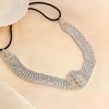 SOHI Women's Crystal Silver The Bijou Collar Necklace - 3 of 4