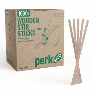 Perk Eco Wooden Stirrer 5.5" 1000/Pack (PK61996) - 1 of 4