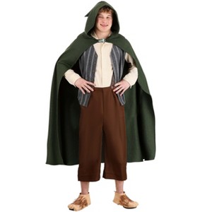HalloweenCostumes.com Lord of the Rings Adult Samwise Outfit Mens, Multicolored Medieval Adventurer Halloween Costume - 1 of 4