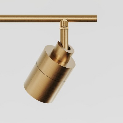 Shura 48" Brushed Brass LED Track Light with Adjustable Heads