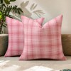 REGALWOVEN Plaid Decorative Check Soft Throw Pillow Covers  2 Pcs - 2 of 4