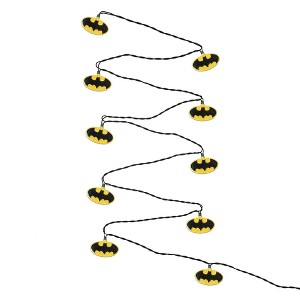 Kurt Adler Indoor/Outdoor UL 10-Light Batman Light Set, 9ft - 1 of 3