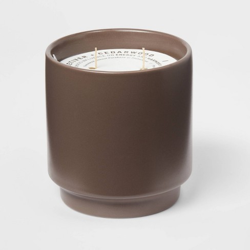 14oz Matte Ceramic Candle Vetiver & Cedarwood Brown - Project 62™ - image 1 of 4