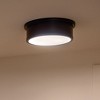 Serca - 3 Light Flush Mount In Traditional Style-5.75 Inches Tall and 18 Inches Wide-Black Finish - 3 of 4