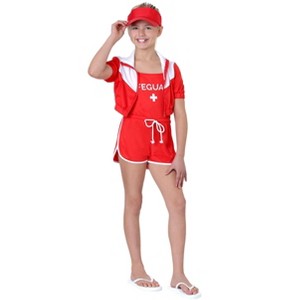 HalloweenCostumes.com Pool Guard Costume for Girl's - 1 of 1