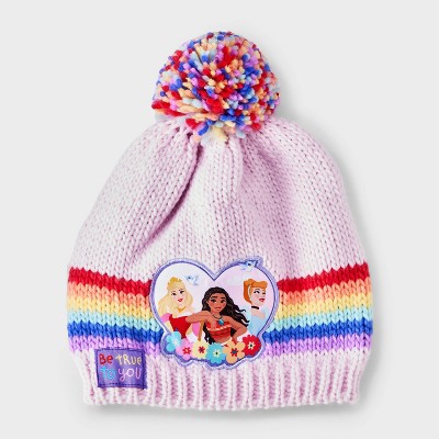 Girls' Disney Princess Pom Beanie - Pink