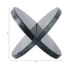 Modern Decorative Marble X-Form Shape Object Sculpture - Elegant Shelf, Bedroom, Office Accent, Bathroom, and Living Room Décor - 3 of 4