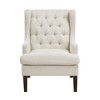 Upholstery Button-Tufted Accent Chair with Foam Cushion, Attached Cushions and Removable Cover - 2 of 4