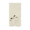 Saro Lifestyle Table Napkins With Embroidered Holly and Ribbon Design (Set of 4) - 2 of 4