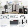 TUYOHW L Shaped Computer Desk for Gaming and Office,50''Corner Gaming Desk with CPU Stand & Side Pocket,Home Office Workstation - 4 of 4