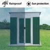 NicBex 6*4ft Outdoor Storage Shed Metal Garden Shed with Single Door and Apex Roof, Weatherproof and Durable, for Garden Tools and Equipment - 3 of 4