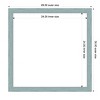 Amanti Art 26"x26" Sky Blue Rustic Framed Magnetic Dry Erase Board - 4 of 4