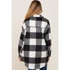 PinkBlush Black Plaid Brushed Long Maternity Shacket - 4 of 4