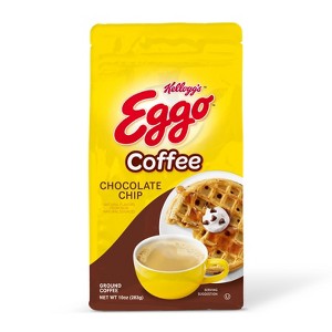 Eggo Chocolate Chip Flavored Ground Coffee, Fair Trade Cert. 10 Oz Bag, 6 pack - 1 of 2