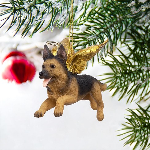 Design Toscano Honor the Pooch: German Shepherd Holiday Dog Angel Ornament