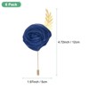 Unique Bargains Wedding Rose Men Suit Boutonnieres Lapel Pins 6 Pcs - 3 of 4