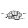 Tramontina Gourmet Tri-ply Clad Induction-ready Stainless Steel 8 Pc Cookware  Set : Target