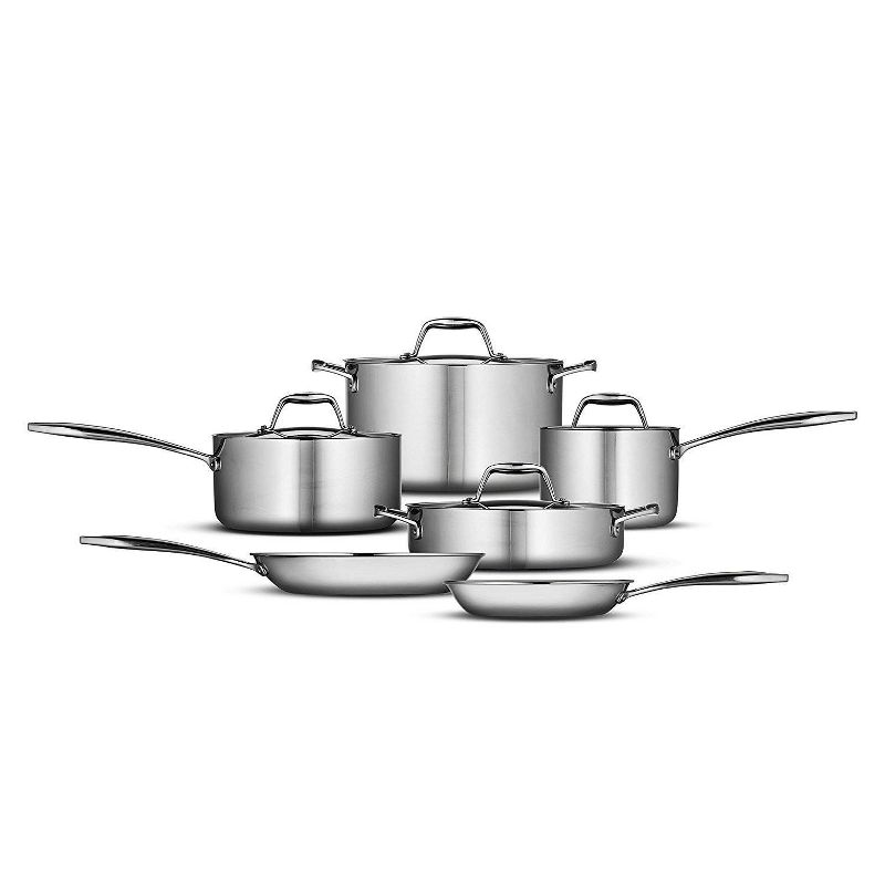Tramontina Gourmet Tri-Ply Clad Induction-Ready Stainless Steel 10 pc Cookware Set, 2 of 12