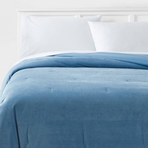 Corduroy Plush Comforter - Room Essentials™ - 1 of 3