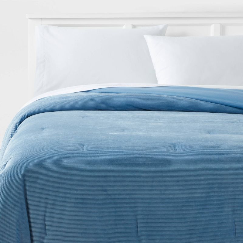 Corduroy Plush Comforter - Room Essentials™, 1 of 5