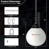 Costway Water Punching Bag 21" 180 Pound Heavy Punching Bag with Adjustable Metal Chain Blue/Black/White - 3 of 4