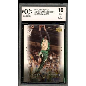 Lebron James Rookie Card 2003 Upper Deck Box Set #4 BGS BCCG 10 - 1 of 2